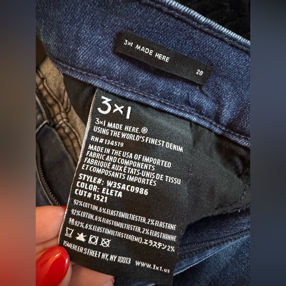 3x1 brand new jeans, very flattering but too small for me 🥲 - Picture 3 of 4
